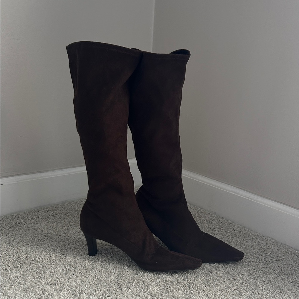 Express chocolate Brown calf-High Women's Boots